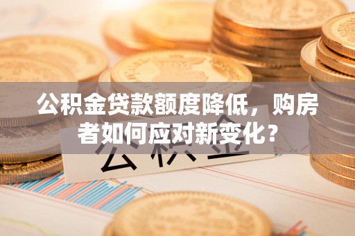 虎门公积金贷款额度降低，购房者如何应对新变化？