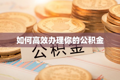 虎门如何高效办理你的公积金