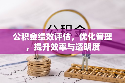 虎门公积金绩效评估，优化管理，提升效率与透明度