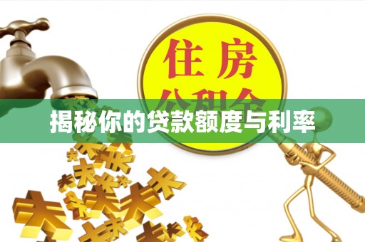 虎门揭秘你的贷款额度与利率