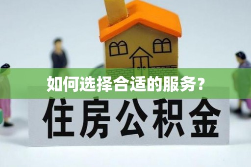 虎门如何选择合适的服务？